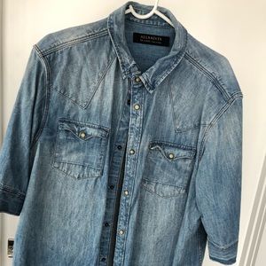 Allsaints denim shirt, worn a couple of times.